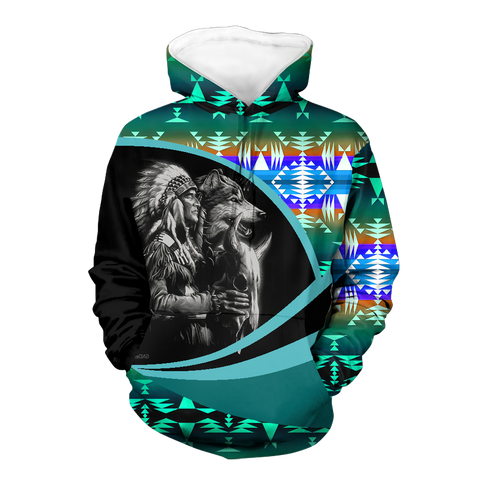 Powwow StoreHD0011513 Pattern Native Pride 3D Hoodie