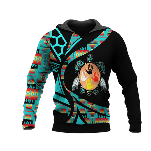 Powwow StoreHD0012424 Pattern Native Pride 3D Hoodie