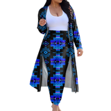 Powwow StoreGBNAT0072002 Tribe Design Native American Cardigan Coat Long Pant Set