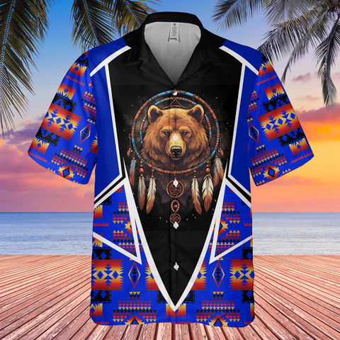 GB-HW000612 Tribe Design Native American Hawaiian Shirt 3D