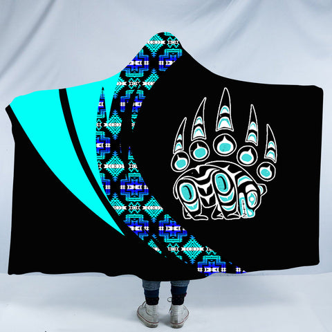 HDB00153 Pattern Native American Design Hooded Blanket
