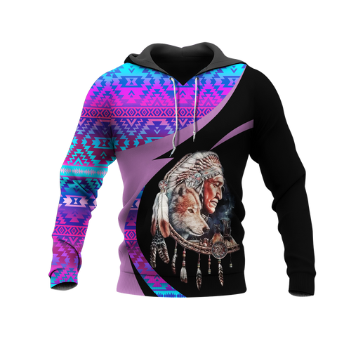 Powwow StoreHD0011313 Pattern Native Pride 3D Hoodie