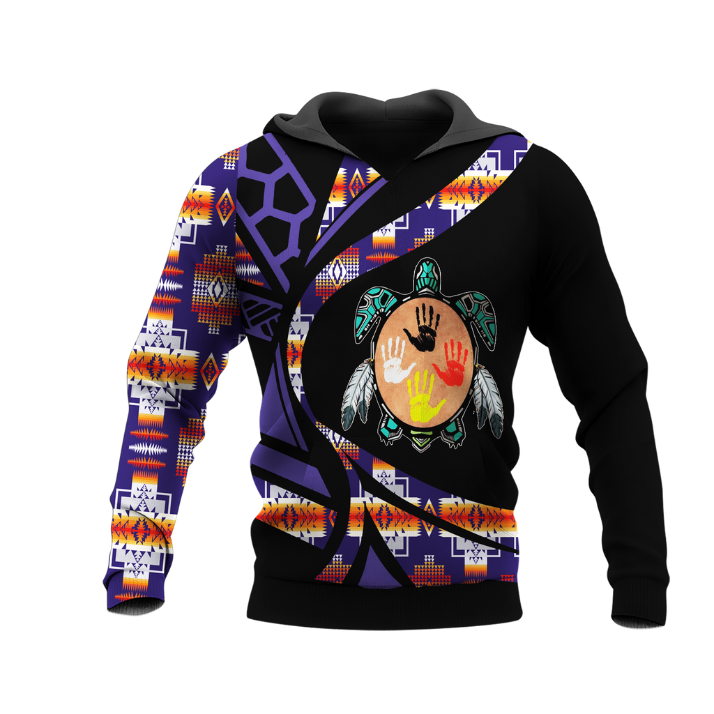 Powwow StoreHD0012425 Pattern Native Pride 3D Hoodie