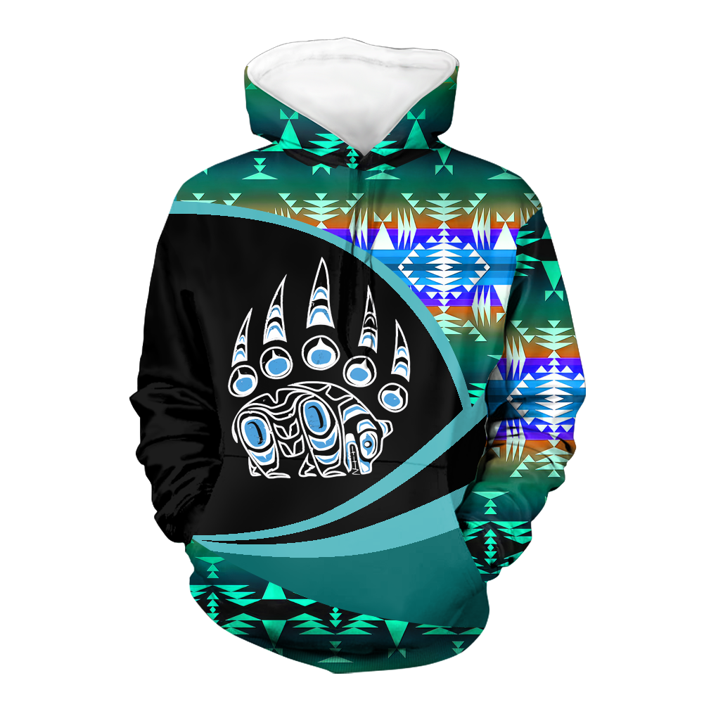 Powwow StoreHD0011512 Pattern Native Pride 3D Hoodie