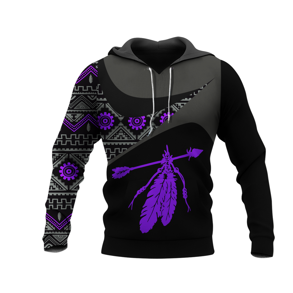 Powwow StoreHD0011446 Pattern Native Pride 3D Hoodie