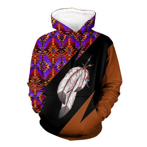 Powwow StoreHD0012176 Pattern Native Pride 3D Hoodie