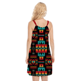 Powwow Storegb nat00046 02 native design womens o neck cami dress