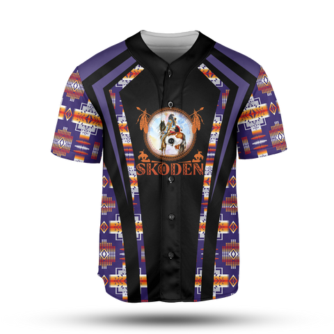 BJ0006 Pattern Native Baseball Jersey