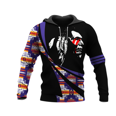 Powwow StoreHD0012040 Pattern Native Pride 3D Hoodie