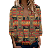 Powwow StoreGBNAT0004604 Tribe Design Native Women's LongSleeved Shirts