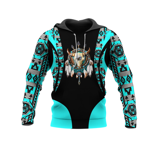 Powwow StoreHD001092 Pattern Native Pride 3D Hoodie