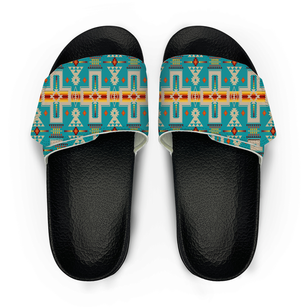 GB-NAT00062-05  Pattern Native American Magic Sticker Slippers