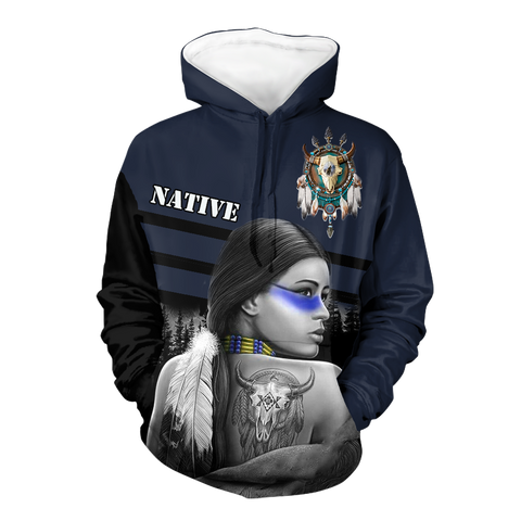 Powwow StoreHD0012526 Pattern Native Pride 3D Hoodie