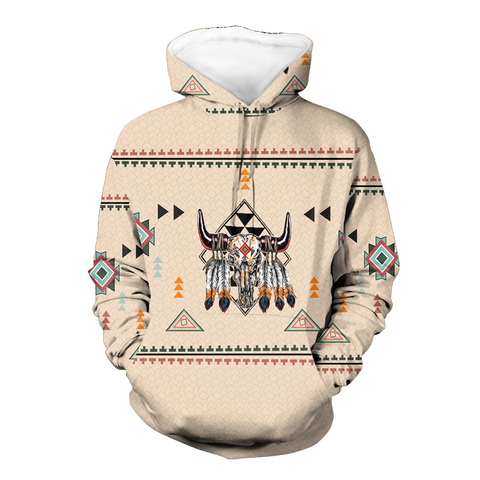 GB-NAT00082 Pride Bison Native 3D Hoodie