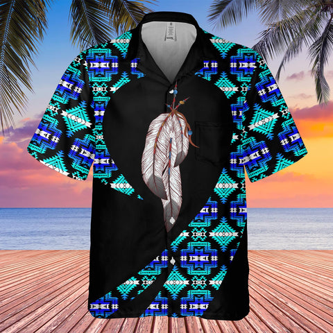 GB-HW000833 Tribe Design Native American Hawaiian Shirt 3D
