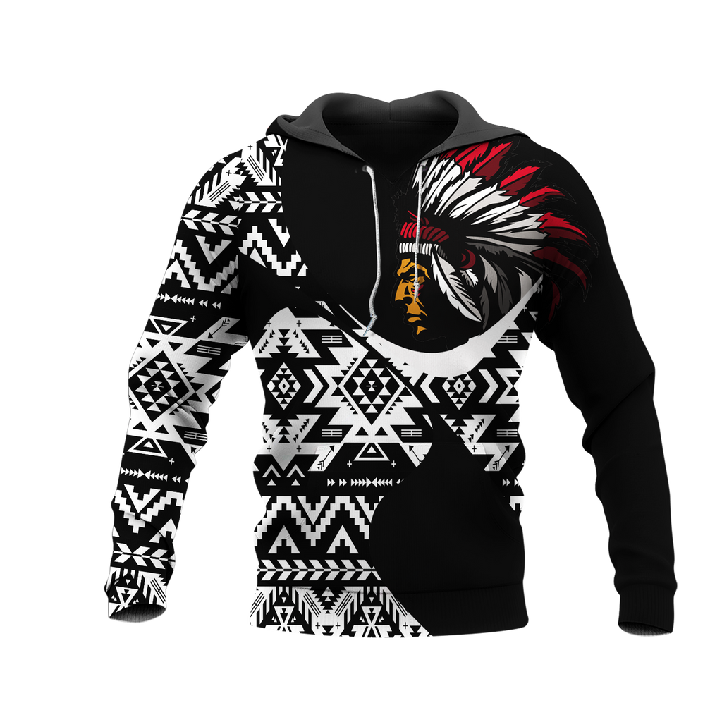 Powwow StoreHD0011469 Pattern Native Pride 3D Hoodie