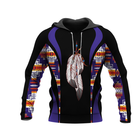 Powwow StoreHD0011540 Pattern Native Pride 3D Hoodie