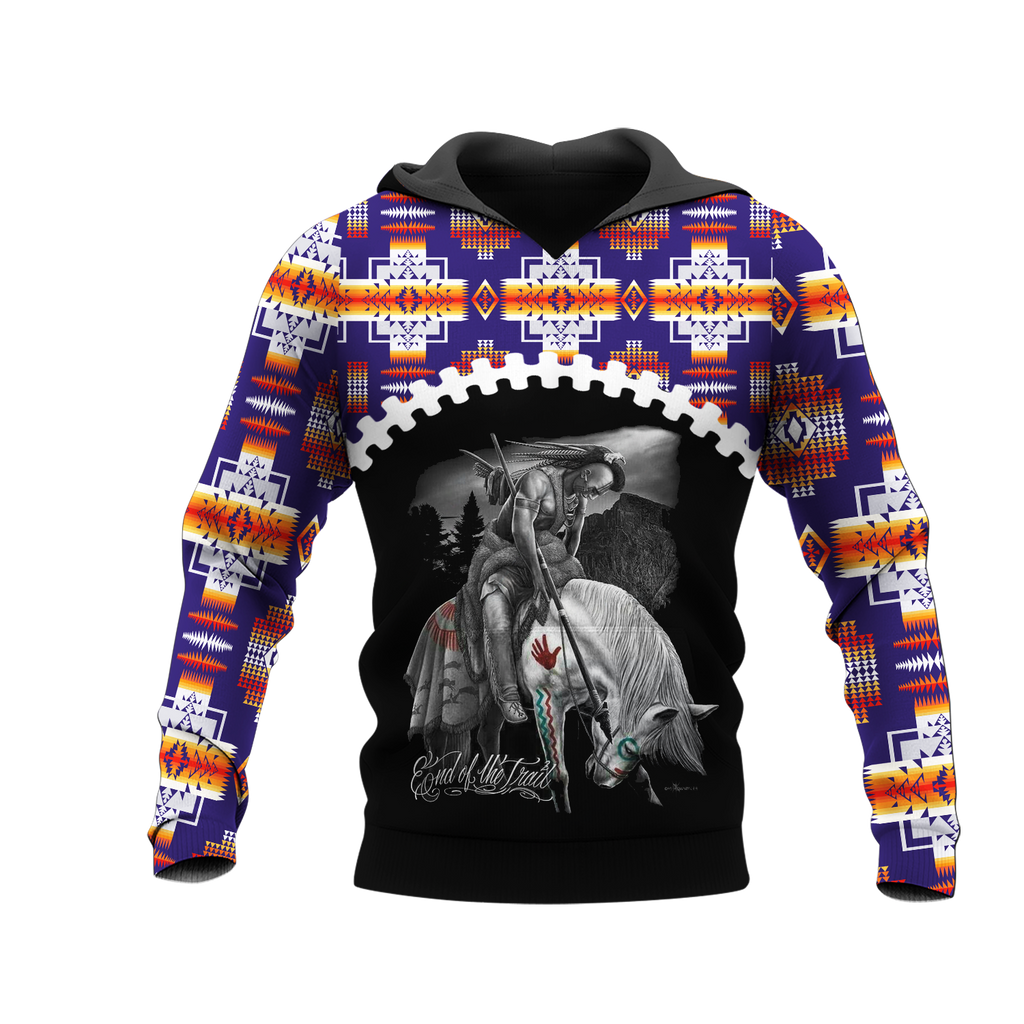 Powwow StoreHD0012274 Pattern Native Pride 3D Hoodie