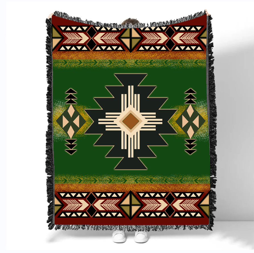 GB-NAT0001 Pattern Native Woven Blanket