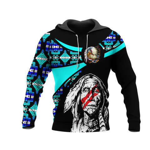 Powwow StoreHD000806 Pattern Native Pride 3D Hoodie