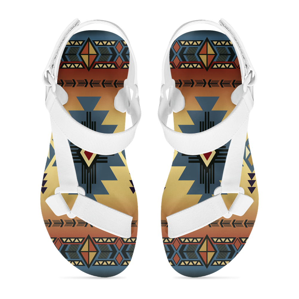 Powwow Storegb nat00057 pattern native american open toes sandals