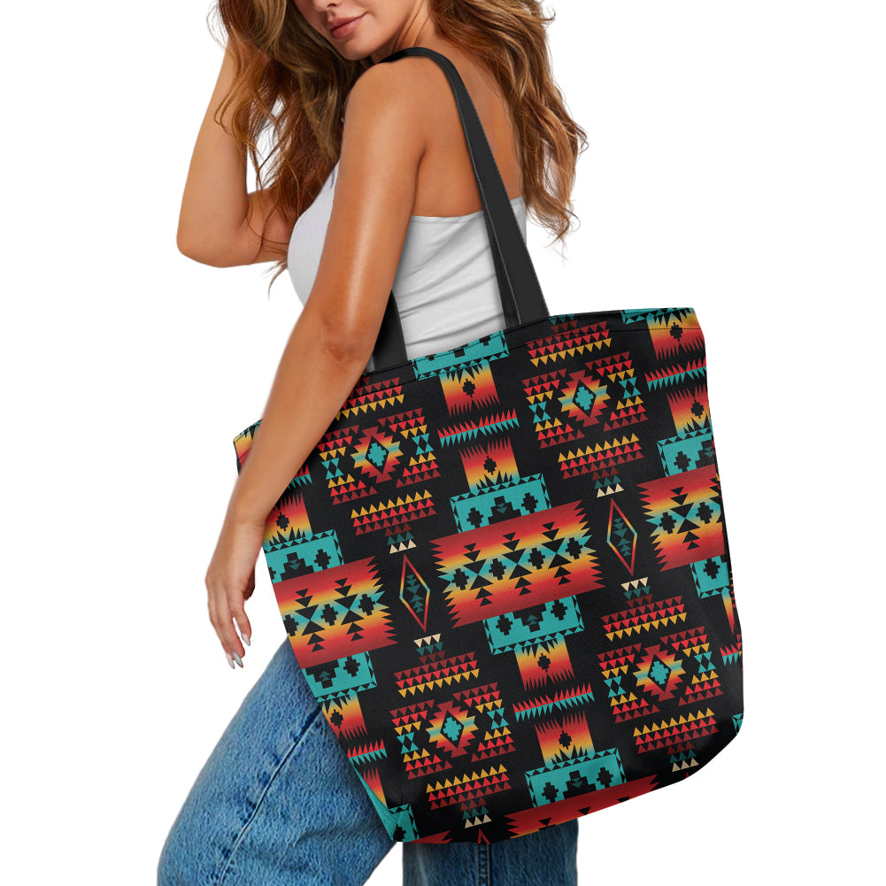 Powwow StoreGBNAT0004602  Pattern Tribe Canvas Shopping Bag