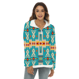 Copy of GB-NAT00062-05 Native American Women's Borg Fleece Sweatshirt