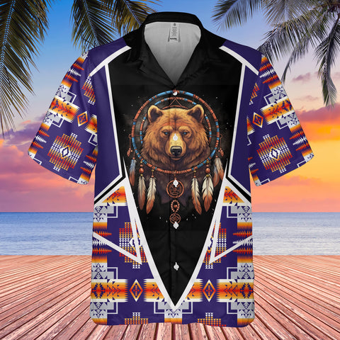 GB-HW000623 Tribe Design Native American Hawaiian Shirt 3D
