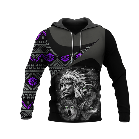 Powwow StoreHD0011447 Pattern Native Pride 3D Hoodie