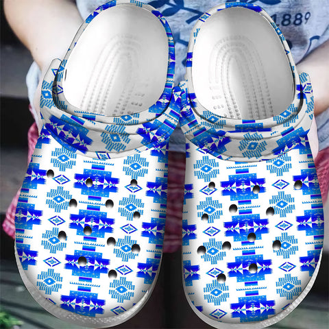 GB-NAT00720-11 Pattern Native American  Crocs Clogs Shoes