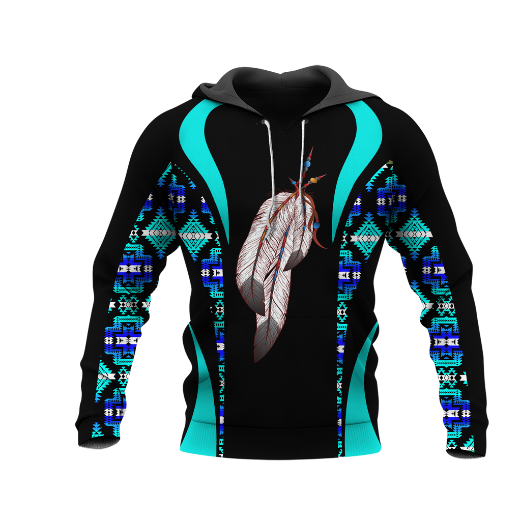 Powwow StoreHD0011578 Pattern Native Pride 3D Hoodie