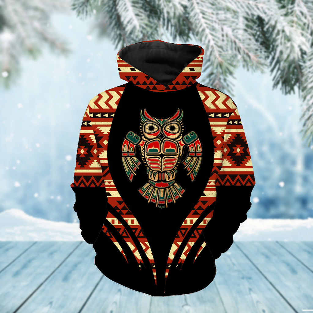 Powwow StoreHD0011760 Pattern Native Pride 3D Hoodie