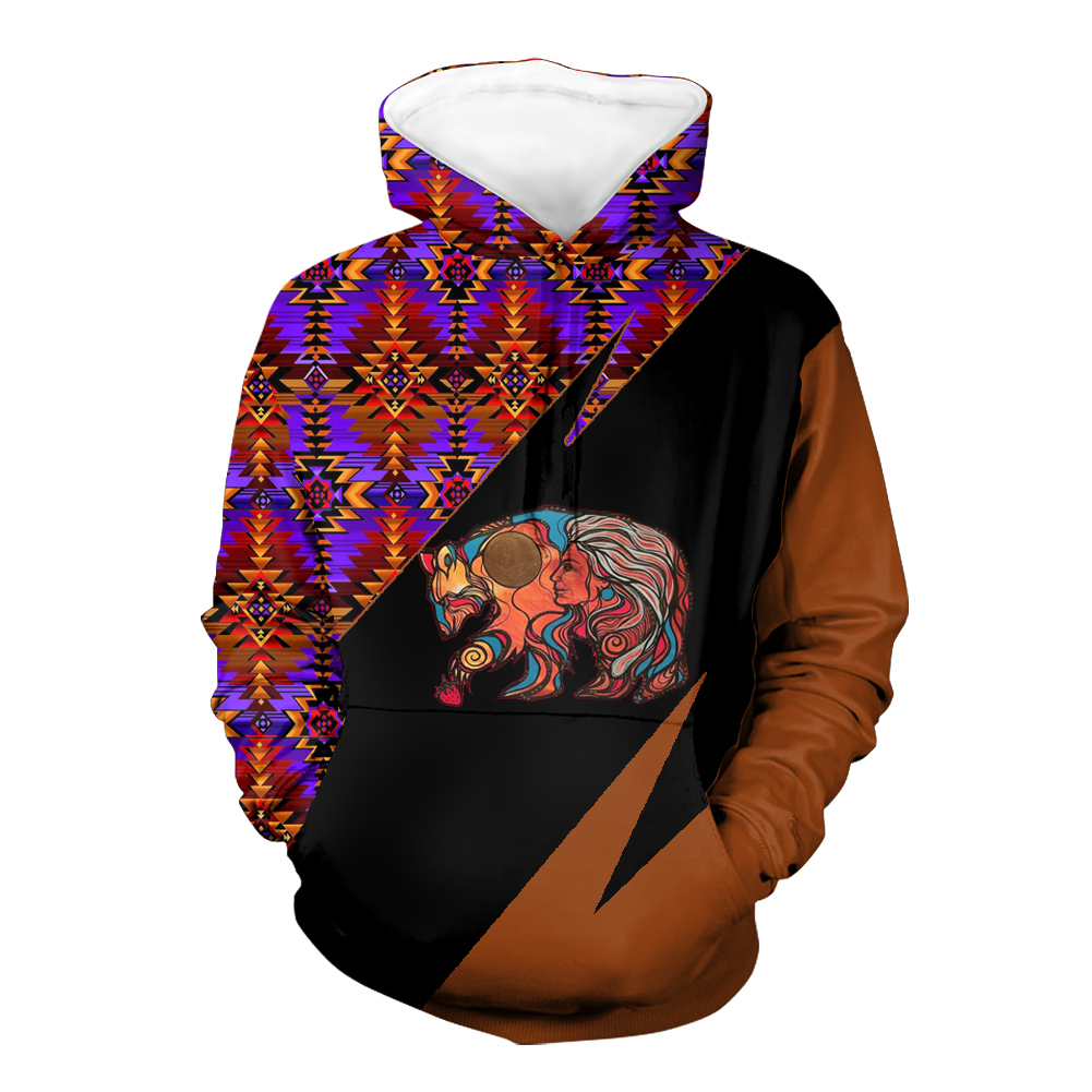 Powwow StoreHD0012178 Pattern Native Pride 3D Hoodie