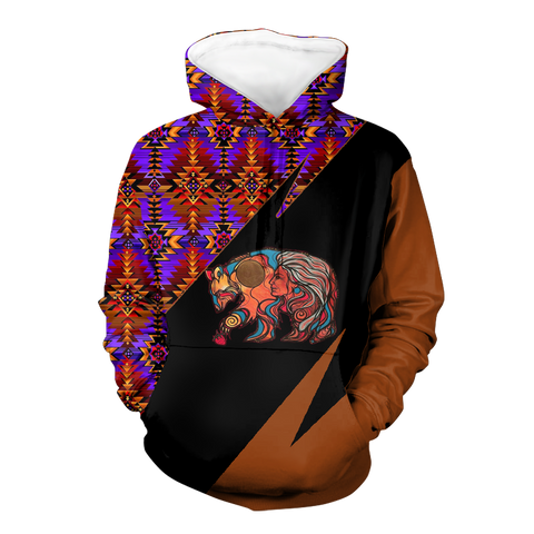 Powwow StoreHD0012178 Pattern Native Pride 3D Hoodie