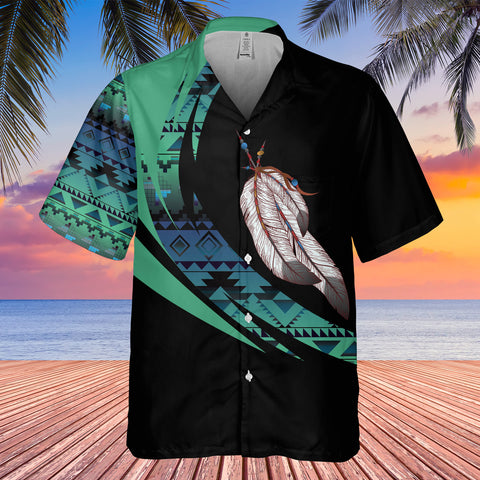 GB-HW000875 Tribe Design Native American Hawaiian Shirt 3D