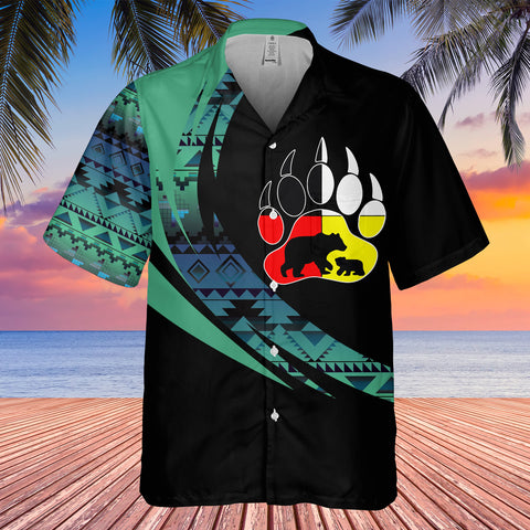 GB-HW000876 Tribe Design Native American Hawaiian Shirt 3D