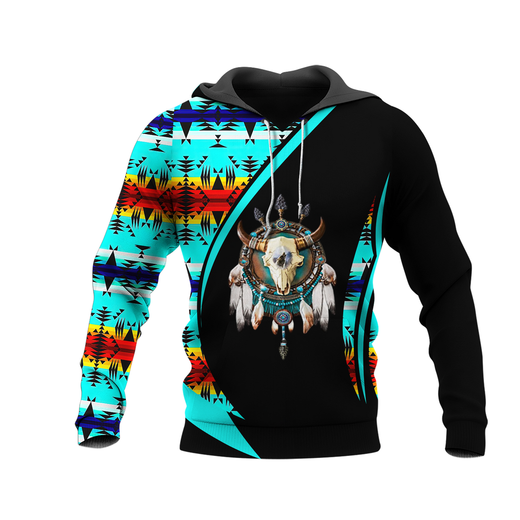 Powwow StoreHD0011880 Pattern Native Pride 3D Hoodie