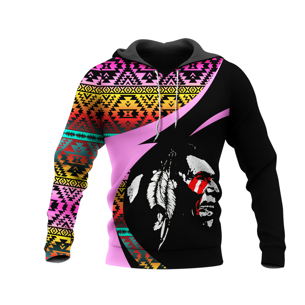 Powwow StoreHD0011316 Pattern Native Pride 3D Hoodie