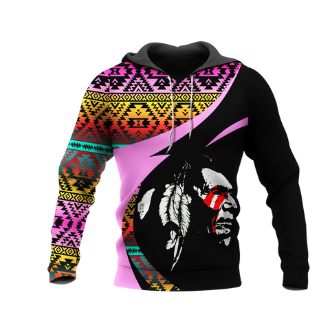 Powwow StoreHD0011316 Pattern Native Pride 3D Hoodie