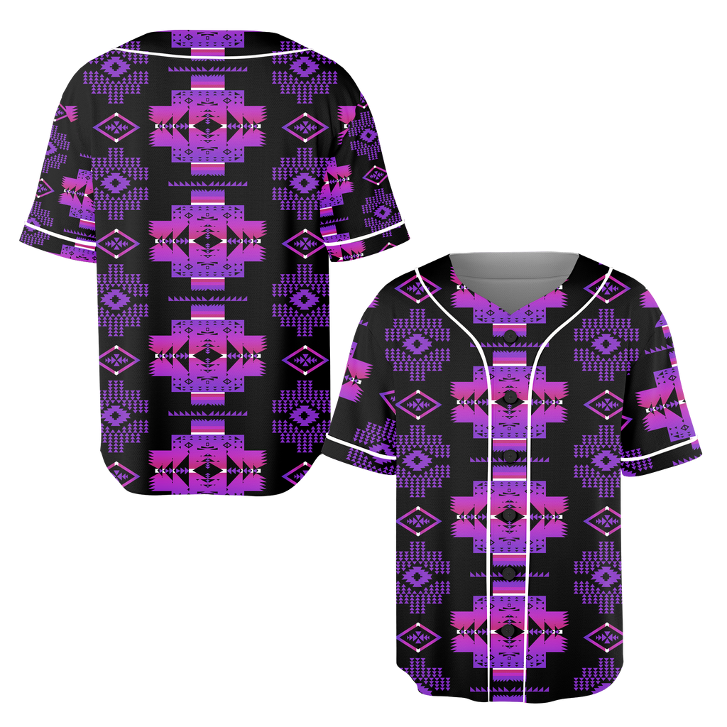 Powwow StoreGBNAT00720 Pattern Native Baseball Jersey