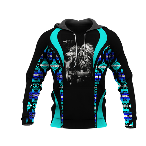 Powwow StoreHD0011579 Pattern Native Pride 3D Hoodie