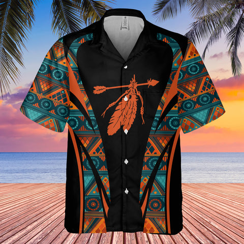 GB-HW000651 Tribe Design Native American Hawaiian Shirt 3D