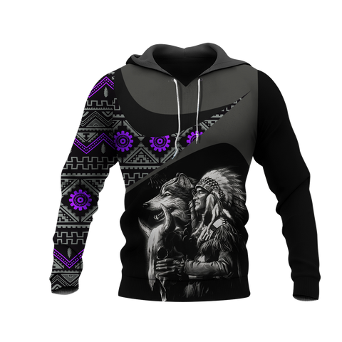 Powwow StoreHD0011449 Pattern Native Pride 3D Hoodie