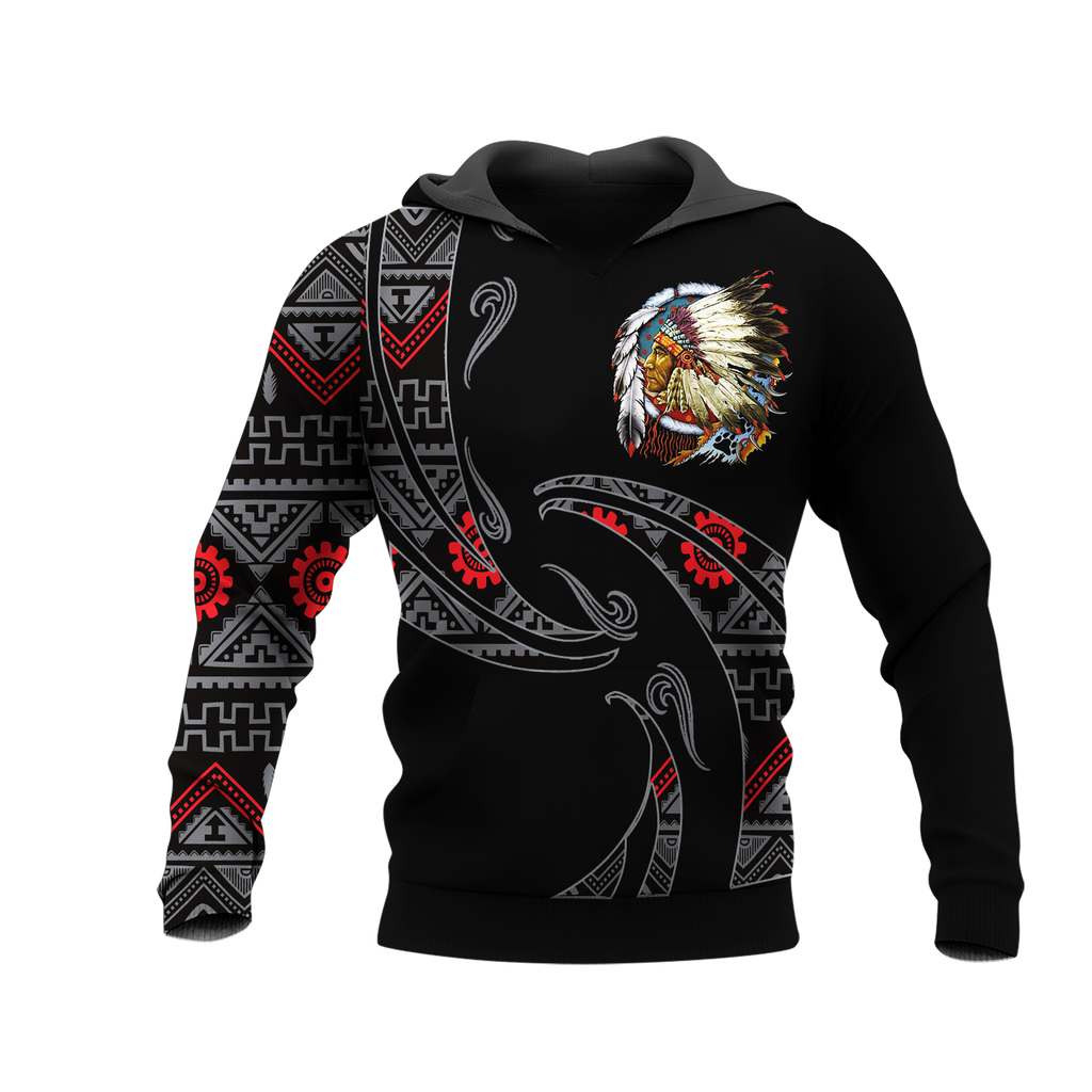 Powwow StoreHD0012399 Pattern Native Pride 3D Hoodie