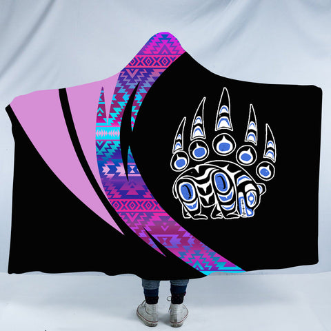 HDB00158 Pattern Native American Design Hooded Blanket