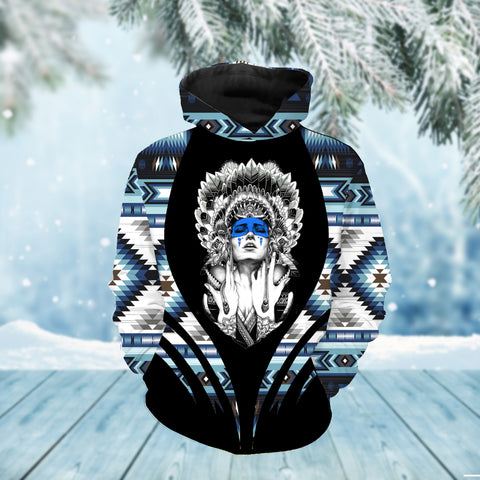 Powwow StoreHD0011763 Pattern Native Pride 3D Hoodie