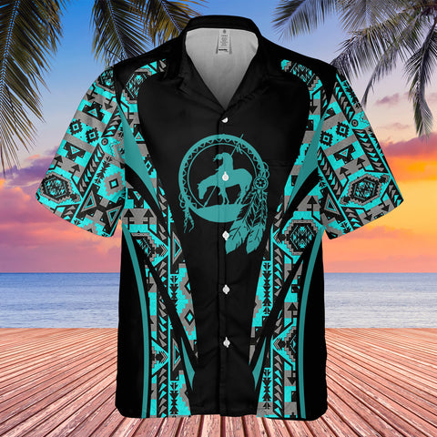GB-HW000672 Tribe Design Native American Hawaiian Shirt 3D