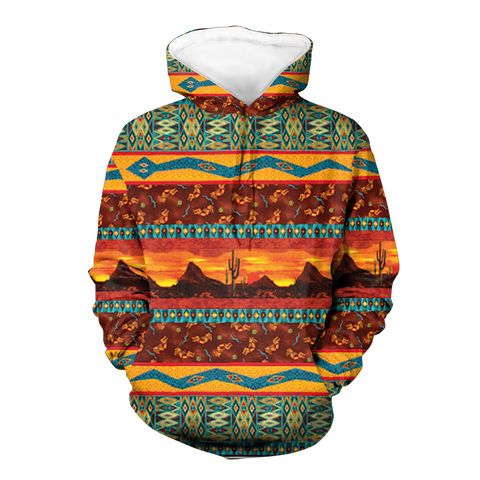 Powwow StoreHD0012179 Pattern Native Pride 3D Hoodie