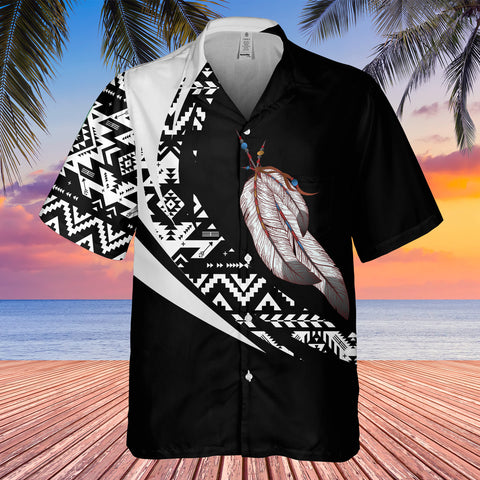 GB-HW000879 Tribe Design Native American Hawaiian Shirt 3D