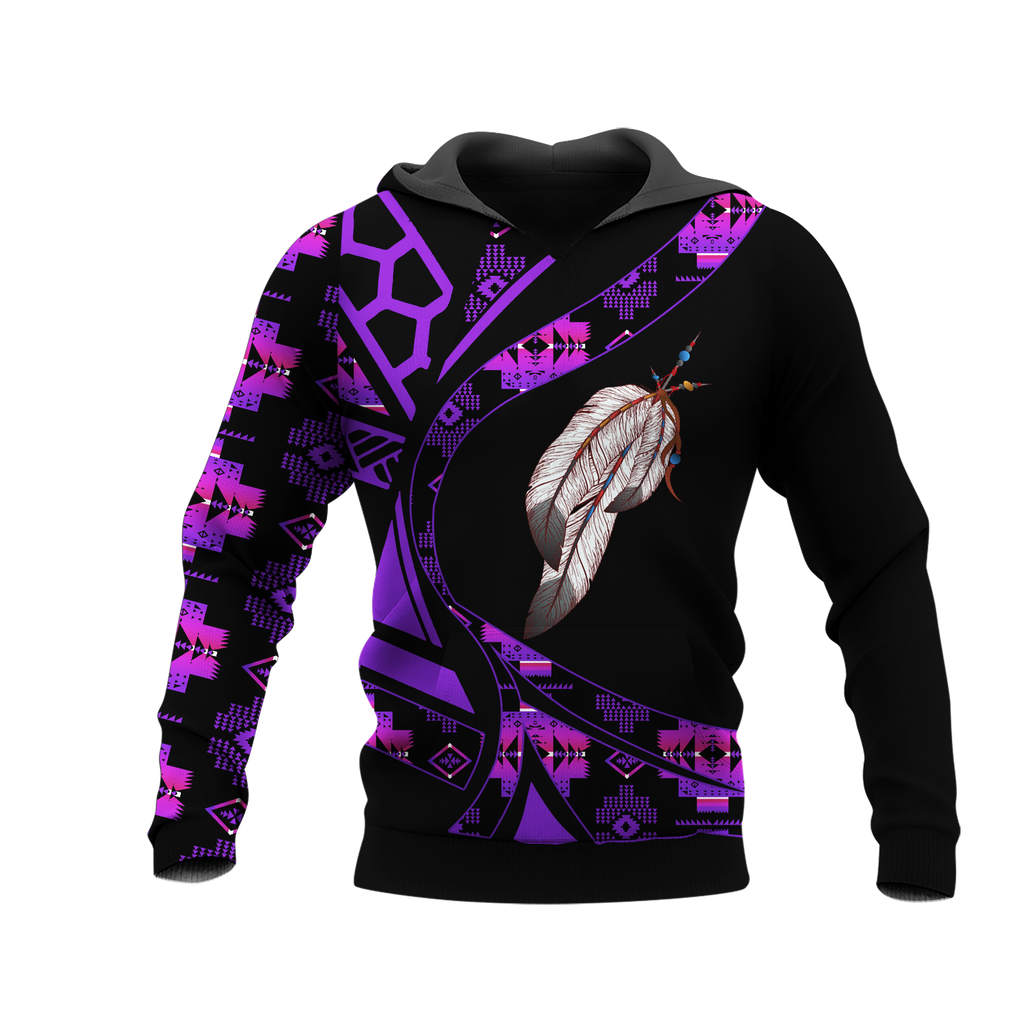 Powwow StoreHD0012430 Pattern Native Pride 3D Hoodie